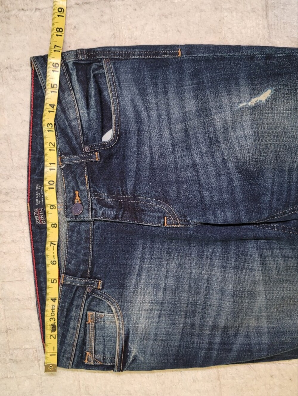 ZARA Z1975 Denim Distressed Skinny Jean Women's Size 6 - Picture 5 of 11